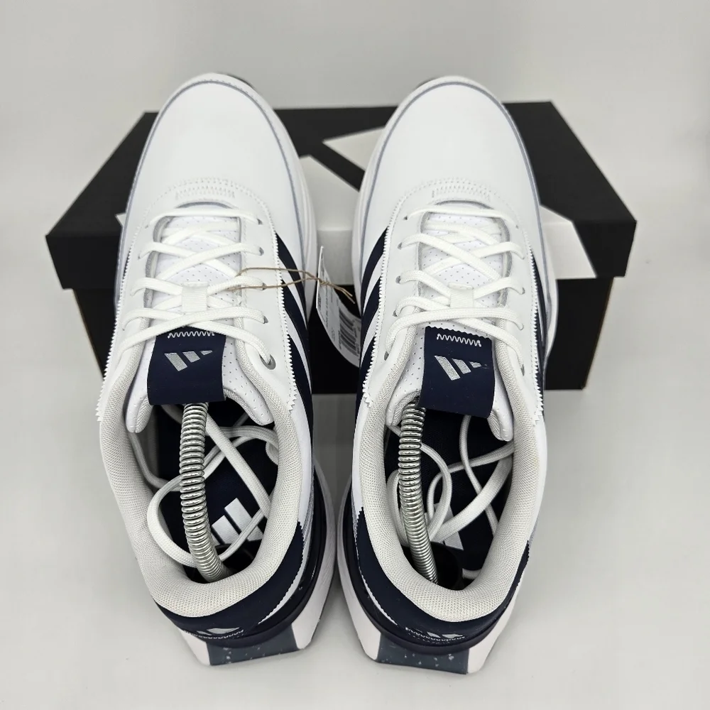 New adidas S2G Spikeless Leather 24 Golf White Navy Men's Shoes Size 13
